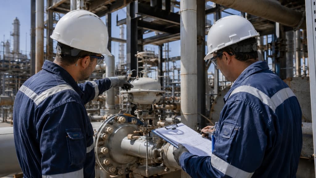 Engineering team conducting technical investigation and environmental impact assessment
